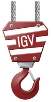 gancho grúa viajera rojo